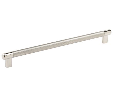 Amerock Esquire 12 5/8 Inch CC Cabinet Pull Polished Nickel/Stainless Steel