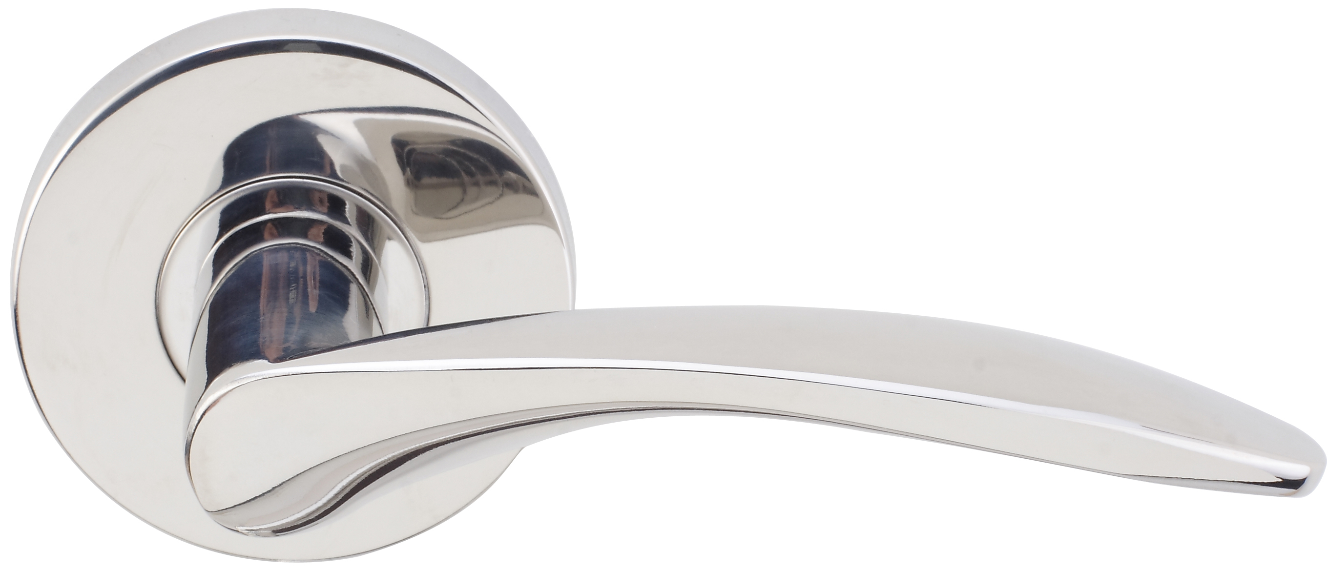 Inox 311 Crest Lever Handle with Round Rosette