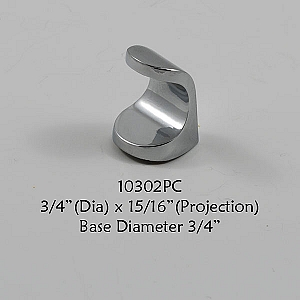 Residential Essentials 10304 Polished Chrome Cabinet Knob