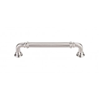 Top Knobs Chareua TK323BSN Reeded Pull 5 Inch CC Brushed Satin Nickel