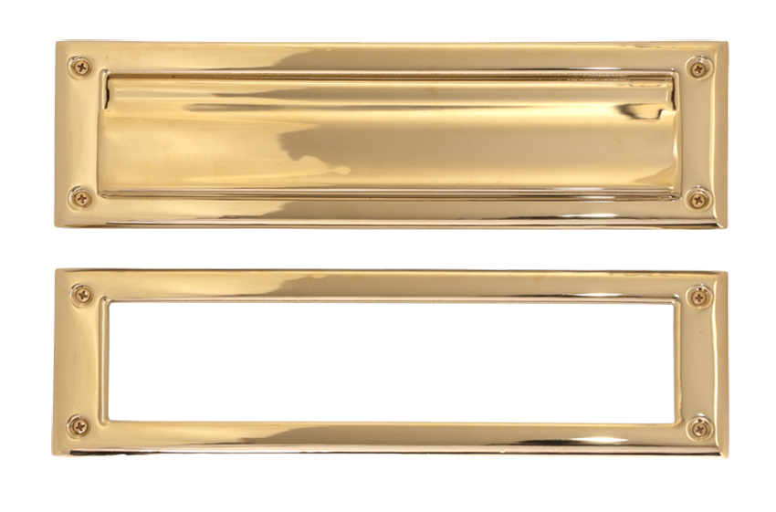 Brass Accents 3 Inch x 10 Inch Mail Slot with Frame
