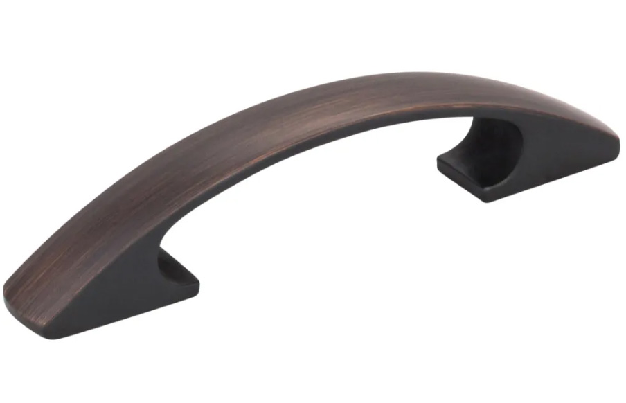 Hardware Resources 3" CC Brushed Oil Rubbed Bronze Arched Strickland Cabinet Pull