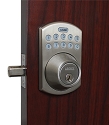 Lockey E915 Electronic Deadbolt Lock, Antique Brass