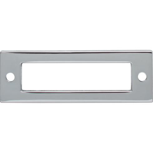 Top Knobs TK923PC Hollin Backplate 3 Inch CC Polished Chrome