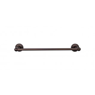 Top Knobs ED6ORBF Edwardian 18 inch Single Towel Bar Oil Rubbed Bronze