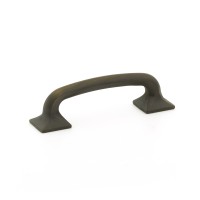 Schaub Northport 3 1/2 inch CC Rounded Cabinet Pull in Ancient Bronze