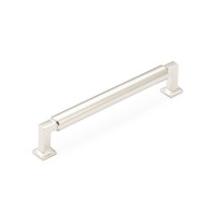 Schaub Haniburton 6 inch CC Cabinet Pull in Polished Nickel