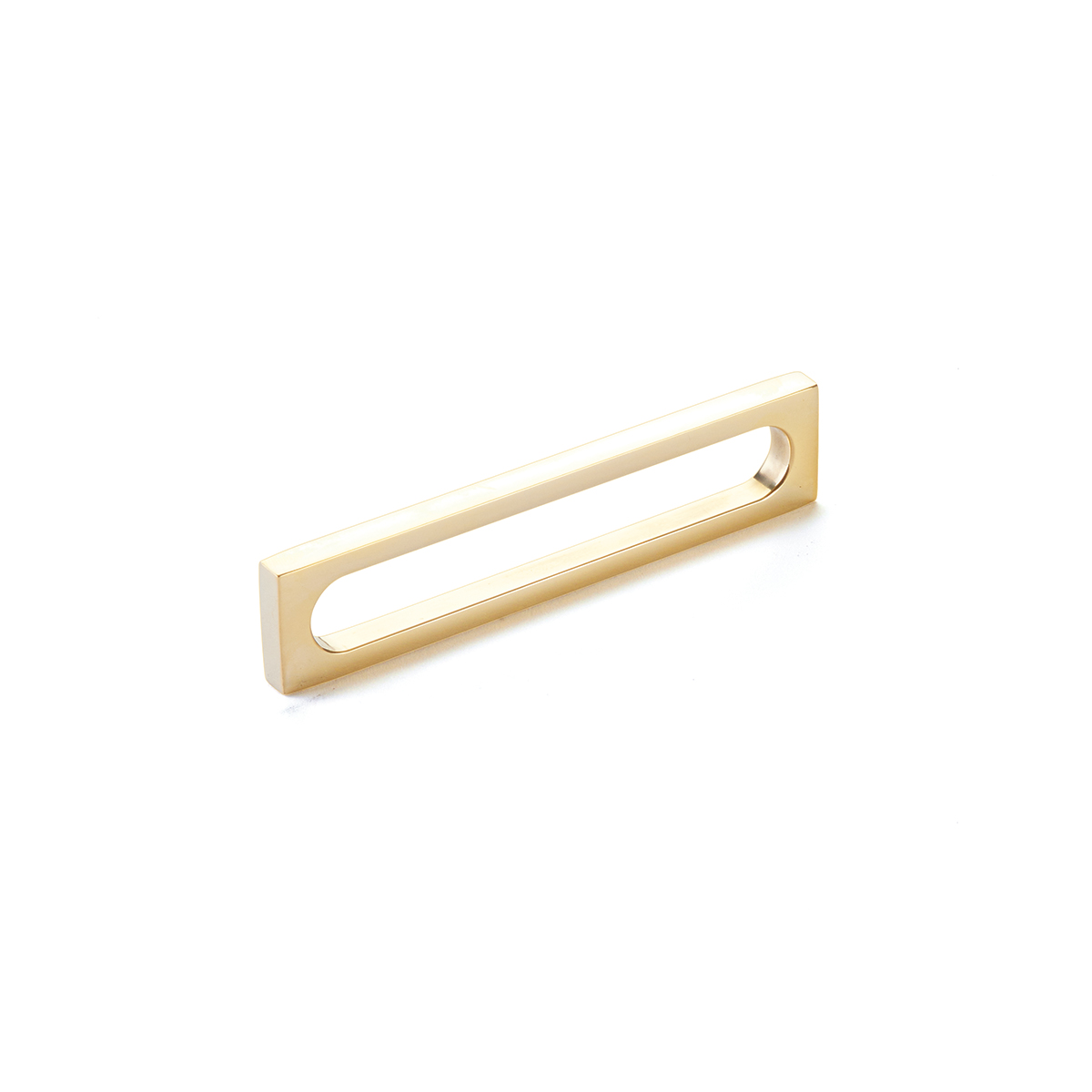 Schaub 10033-UNBR Unlacquered Brass Cabinet Pull.