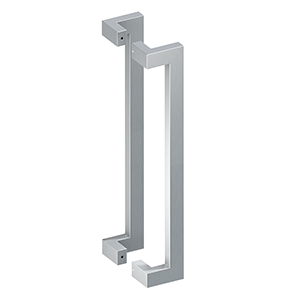 Deltana 24 Inch Back To Back Modern Offset Pulls, Brushed Stainless