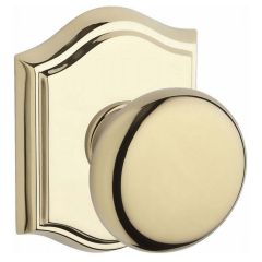 Baldwin Reserve Series Round Knob with Traditional Arched Rosette