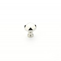 Schaub Menlo Park Knob 1 1/4 inch dia Polished NIckel