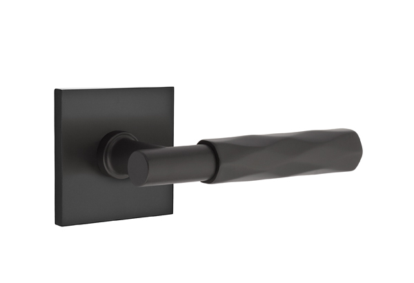 Emtek Tribeca T-Bar Style Door Lever with Square Rosette