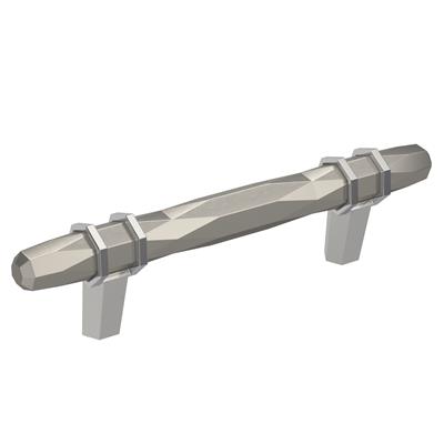 Amerock London 3-34/ Inch Cabinet Pull Satin Nickel/Polished Chrome