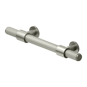 Deltana 4 Inch Center To Center, Knurled Pull, Brushed Nickel