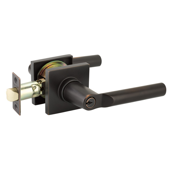 Emtek Hanover Keyed Modern Lever Square Rosette