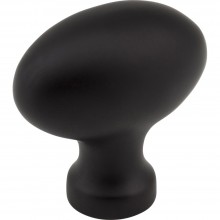 Hardware Resources Lyon 1 9/16 inch Football Cabinet Knob in Black