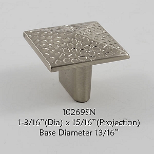 Residential Essentials 10269 Cabinet Knob in Satin Nickel
