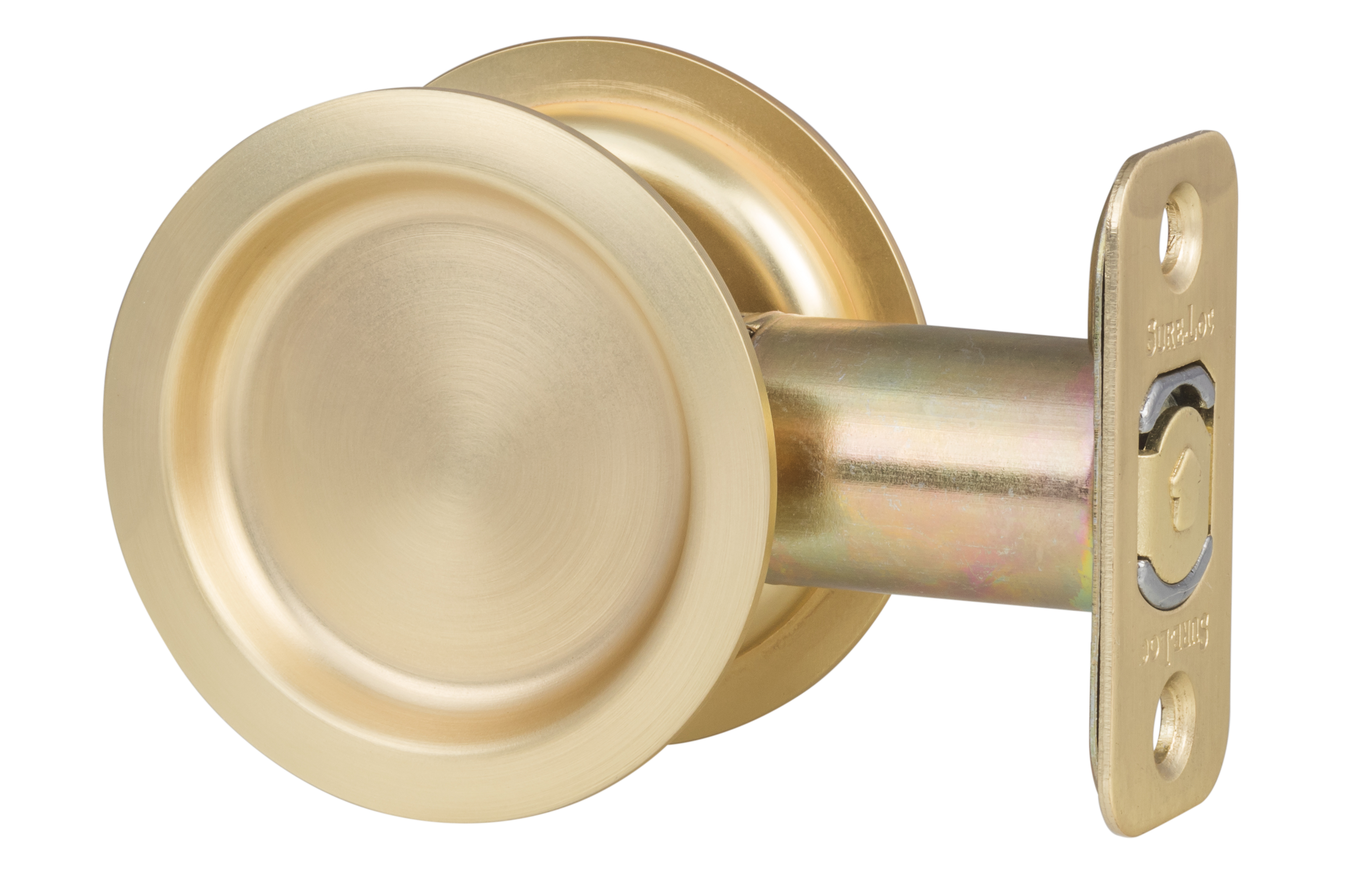 Sure-Loc Round Pocket Door Pull - Passage