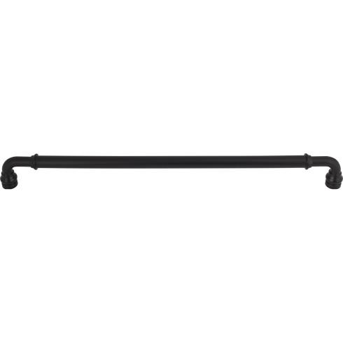 Top Knobs TK891BLK Brixton Appliance Pull 18 Inch CC Flat Black
