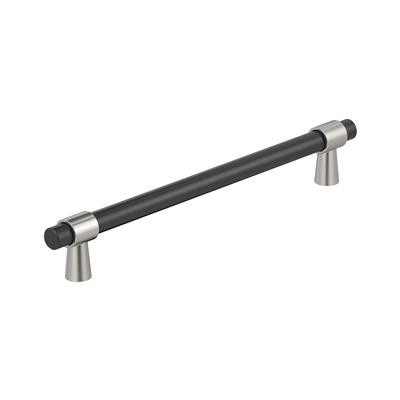 Amerock Mergence 12 Inch cc Appliance Pull Matte Black/Satin Nickel