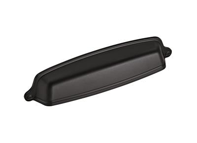 Amerock Stature 5-1/16 Inch cc Cup Pull Matte Black