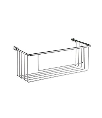 Smedbo Sideline Collection 10 1/2 Inch Single Level Soap Basket - Polished Chrome