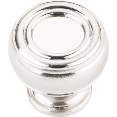 Hardware Resources Bremen 2 Cabinet Knob 1-3/16 Inch - Satin Nickel