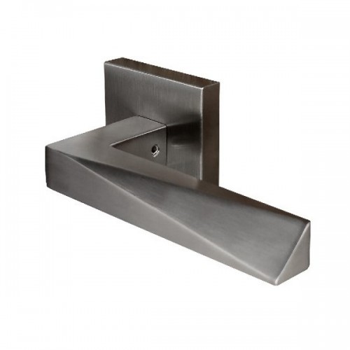 Linnea L19 Stainless Steel Door Lever with Square Rosette