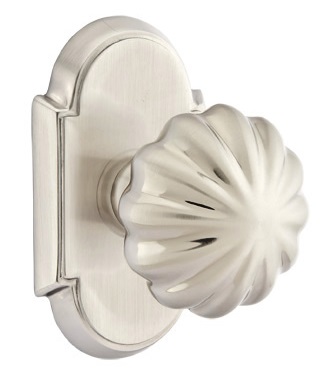 Emtek Melon Knob with #8 Rosette