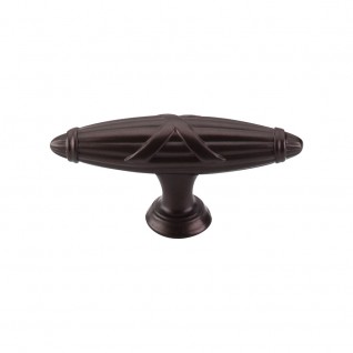 Top Knobs M931 Ribbon & Reed T Pull 2 3/4 Inch CC Oil Rubbed Bronze