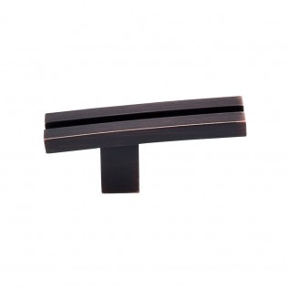 Top Knobs TK82TB Sanctuary I Inset Rail knob 2 5/8 Inch CC Tuscan Bronze