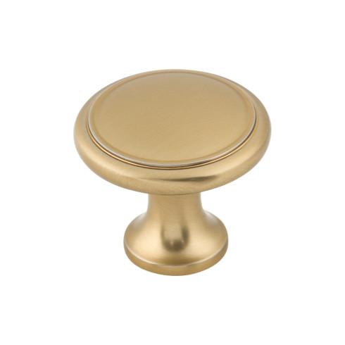 Top Knobs M2197 Ringed Knob 1 1/8 Inch Honey Bronze