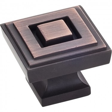 Hardware Resources Delmar 1-1/4 Inch Cabinet Knob - Brushed Oil-Rubbed Bronze