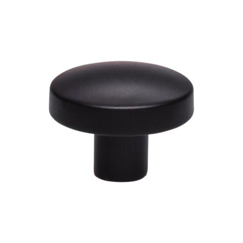 Top Knobs TK910BLK Hillmont Knob 1 3/8 Inch Flat Black