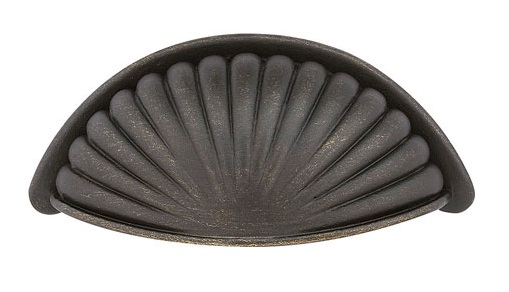 Emtek Bronze Fluted 4 Inch C-to-C Bin Pull