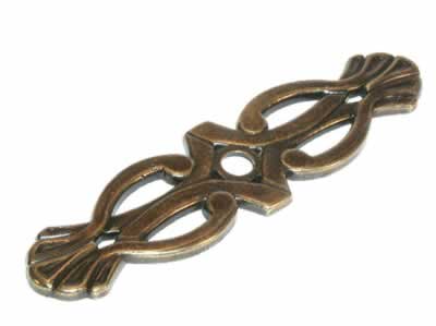 Top Knobs M180 Tuscany Newton 3 3/16 Inch Backplate German Bronze