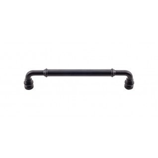 Top Knobs TK885BLK Brixton 6 5/16 inch CC Pull Flat Black