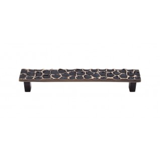 Top Knobs TK306BA Cobblestone Pull 6 5/16 Inch CC Brass Antique