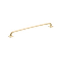 Schaub Rounded Northport 12 inch CC Cabinet Pull in Signature Satin Brass