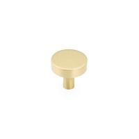 Schaub Haniburton 1 1/4 inch Diameter Round Knob in Satin Brass