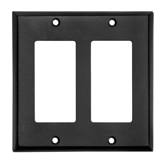 Ageless Iron Double Rocker / GFI Wall Plate