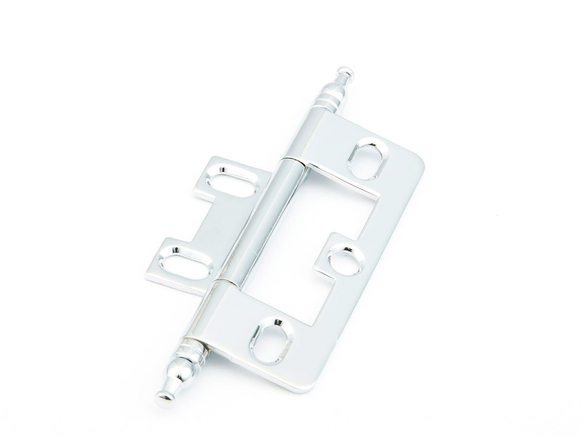 Schaub Minaret Tip Non-Mortise Polished Chrome Hinge