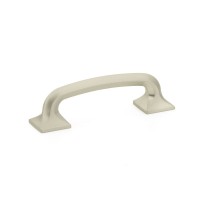 Schaub Rounded Northport 3 1/2 inch CC Cabinet Pull in Satin Nickel