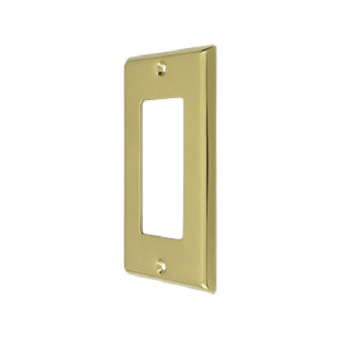 Deltana Solid Brass Single Rocker Switch Plate