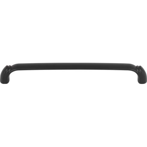 Top Knobs TK1034BLK Pomander Pull 7 9/16 Inch CC Flat Black