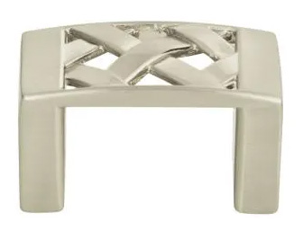 Atlas Homewares Lattice Knob 1 5/8 Inch Brushed Nickel