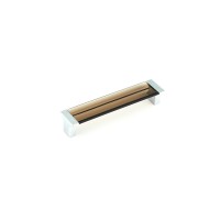 Schaub Positano 128 mm CC Smoke Cabinet Pull in Polished Chrome
