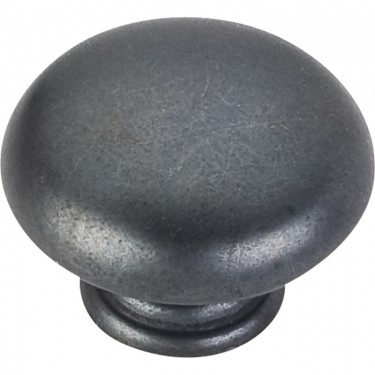 Hardware Resources Gatsby 1-3/16 Inch Mushroom Cabinet Knob - Gun Metal