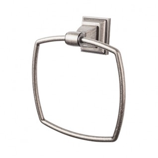 Top Knobs STK5AP Stratton Towel Ring Antique Pewter