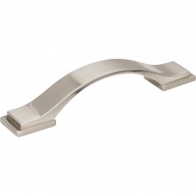 Hardware Resources Mirada 96mm CC Cabinet Pull in Satin Nickel